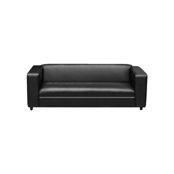 Coast to Coast Sofas Faux Leather Canal Sofa, Modern 3Seater